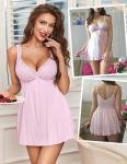 Avidlove Sexy Lace V-Neck Nightgown Babydoll