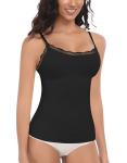 EUYZOU Women's Tummy Control Camisole - Black