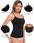 EUYZOU Women's Tummy Control Camisole - Black