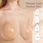 Sticky Push-Up Bra with Silicone Nipple Covers
