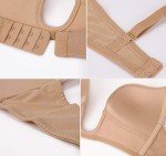 DotVol Women's Deep Plunge Convertible Push up Low Cut Seamless U Bra(34D, Beige)