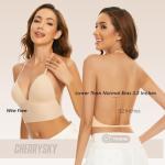 Backless Wireless Triangle Bralette for Women