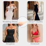 Sticky Push-Up Bra with Silicone Nipple Covers