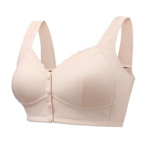 Comfortable Wireless Bralette for Older Women, Apricot 38D