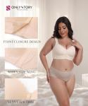 Comfortable Wireless Bralette for Older Women, Apricot 38D