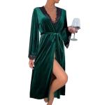 Velvet Lace Nightgown Bathrobe for Women