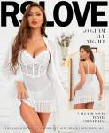 RSLOVE Sexy Babydoll and Lace Kimono Set