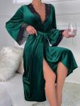 Velvet Lace Nightgown Bathrobe for Women