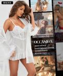 RSLOVE Sexy Babydoll and Lace Kimono Set