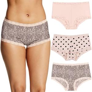 Maidenform Microfiber Lace Boyshorts 3-Pack
