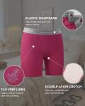 Soft Bamboo Boxer Briefs for Women - 5-Pack