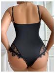 Plus Size Lace Sheer Bodysuit Nightwear 2XL