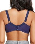 Svmer Women Sexy Lace Bras Plus Size Push Up Ladies Full Cup Comfort Bra Blue 34C