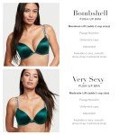 Victoria's Secret Push Up Bra, Adds One Cup Size, Padded, Plunge Neckline, Bras for Women, Very Sexy Collection, Beige (34D)