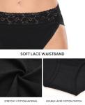 Cotton Lace High Cut Bikini Panties for Women
