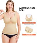 Beige Seamless Tummy Control Shapewear Tank Top