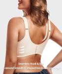 Wireless Full Coverage V Mesh Bra - Nude 42D