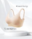Wireless Full Coverage V Mesh Bra - Nude 42D