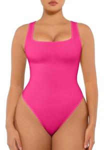 Seamless Square Neck Tummy Control Bodysuit