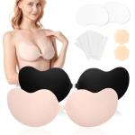 Stick-On Push-Up Bra with Nipple Covers – 2 Pairs