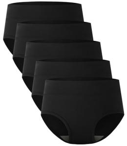 Bamboo Cool High Waisted Briefs, 5-Pack