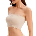 Wireless Strapless Bandeau Bra with Silicone Grip