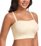 Plus Size Strapless Wireless Bra in Beige