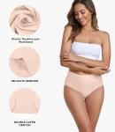 Coskefy Seamless High Waisted Cotton Briefs - 5 Pack