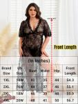 Plus Size Floral Lace Robe for Women