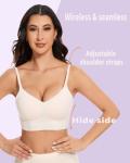Low Back Seamless Bralette - Multiway Halter Bra