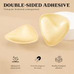 Beige Sticky Push-Up Bra Pads, 15PCS Set