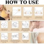 Beige Sticky Push-Up Bra Pads, 15PCS Set