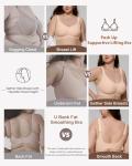 Horisun Wireless Seamless Push-Up Bra - Nude X-Large
