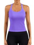 ATTRACO Women's Purple Racerback Sports Bra Tank