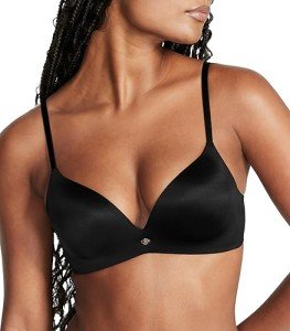 Victoria's Secret So Obsessed Wireless Push Up Bra, Padded, Plunge Neckline, Smoothing, Bras for Women, Black (38C)