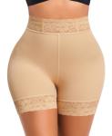 Butt Lifting Lace Boyshorts with Padded Cups