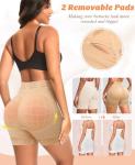 Butt Lifting Lace Boyshorts with Padded Cups