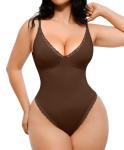 SHAPELLX Women's Tummy Control Thong Bodysuit