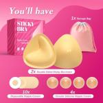 Push Up Sticky Bra Inserts with Nipple Covers