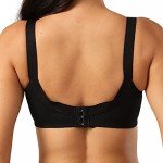 Ayigedu Women's Full Coverage Non Wired Non-Padded Minimizer Lace Plus Size Support Bra 38GG Black