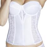 Dominique Women’s Lace Longline Strapless Corset Bra