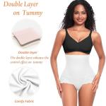 High Waist Tummy Control Shapewear Briefs, White