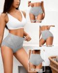 High Waisted Cotton Shaping Panties for Women