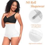 High Waist Tummy Control Shapewear Briefs, White