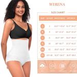 High Waist Tummy Control Shapewear Briefs, White
