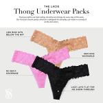 Victoria's Secret Lace Thong Panties Multi Pack