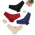 Avidlove 4 Pack Cheeky Lace Bikini Panties