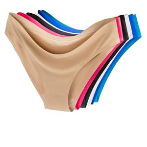 6 Pack Women's Seamless Invisible Bikini Underwear