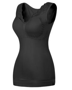 Lace V Neck Tummy Control Shapewear Camisole