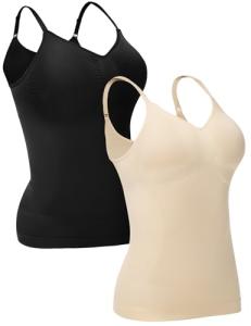 ATTLADY Women’s Shaping Scoop & V-Neck Camisole